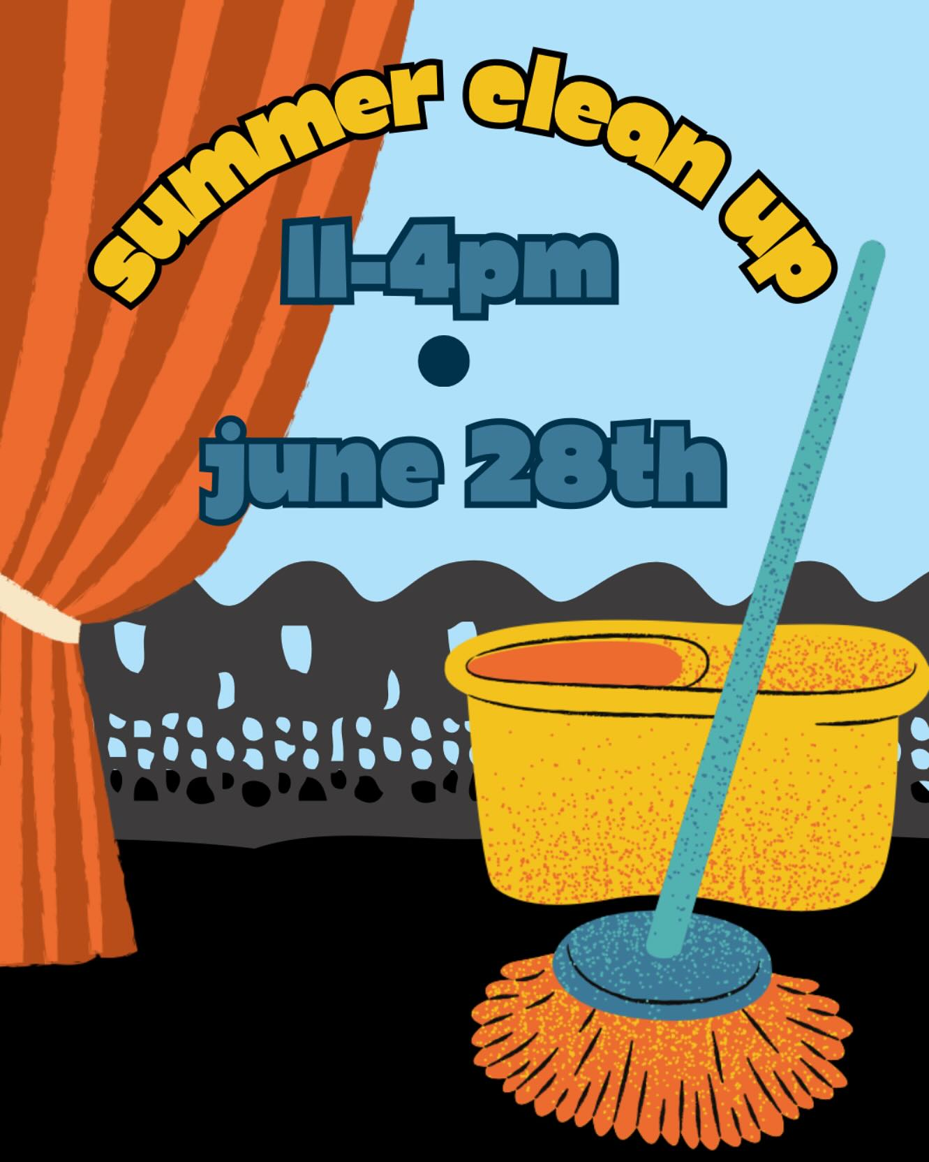 Come out and help us make the theatre spiffy 5953! Rising JR freshman and middle schoolers welcome :)