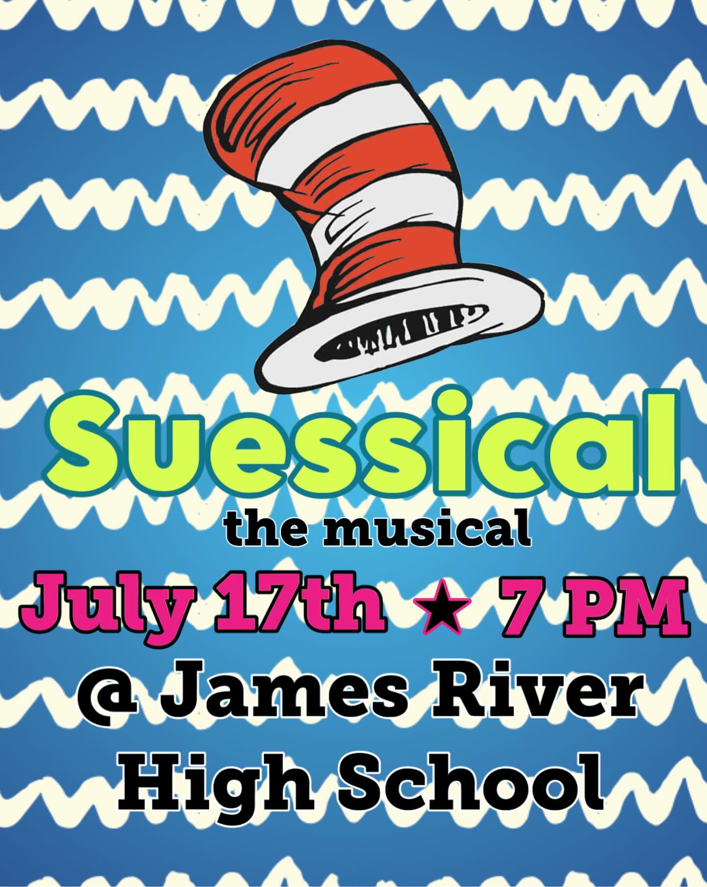 Our summer camp pulled in some amazing kids to put on “Seussical” the musical!! At the performance, we will be selling concessions, flowers, and candy grams- so make sure to buy those as you go in. Attendance is free and we hope you come out to support the incredible work these students have put into the show!