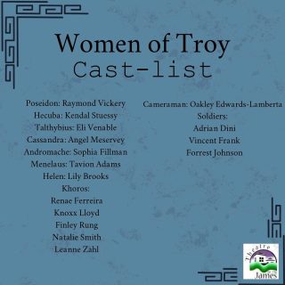Congratulations actors!! First rehearsal will be Tuesday, 3:15pm - 5:30pm, in the theatre. Expect an email from Whitcomb before the end of the weekend with more information.